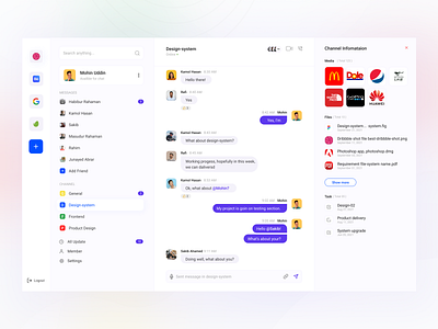 Messages Conversation Dashboard best dashboard for messenger chatbots clean website messages app product page total user ui ux designer website