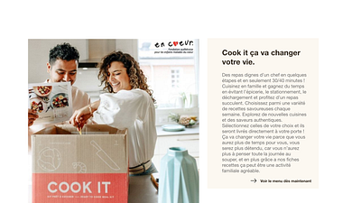 CONTENT AND DESIGN FOR COOKIT branding communication ui ux webdesign website