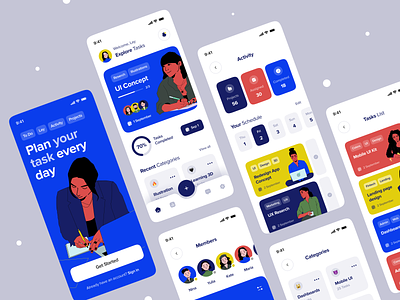 Task Manager App Concept concept daily task image collection interface ios managemnet mobile app mood board planner productivity schedule task app task manager to do to do app ui ui design ux