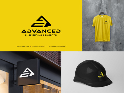 Advanced Engineering Concepts - Brand Identity app design best construction logos brand book design brand identity visual logo bulldozer digger logos excavator logo excavator shovel logo logo presentation nike brand book productdesign rebranding rimongraphics uidesign