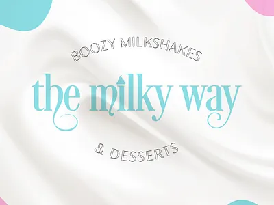 The Milky Way - Boozy Milkshakes branding design graphic design illustration logo