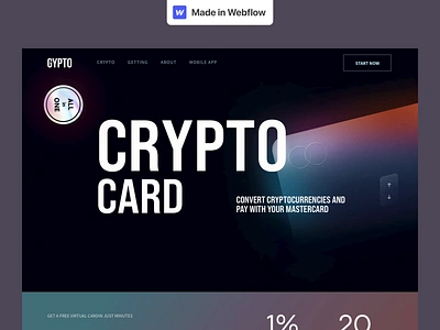 GYPTO Webflow Landing animation css design development front end halo lab interface nocode product scroll service ui ux webflow