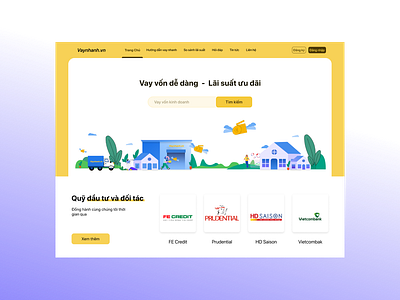 Designing a Hero Section of Vaynhanh Website app branding design graphic design illustration ui ux