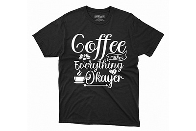 T-shirt coffee custom custom t shirt design illustration logo shirt svg typography vector