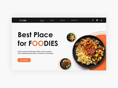 Food Delivery Landing Page color design designer figma figma designs food food delivery landing page logo ui ui design web design website