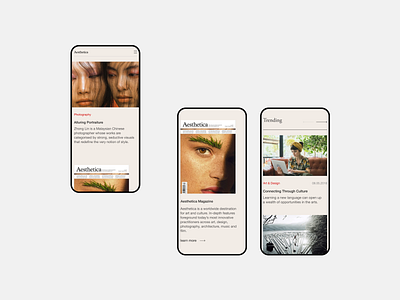 Aesthetica. Art and culture magazine art art magazine design minimal ui ux онлайн журнал