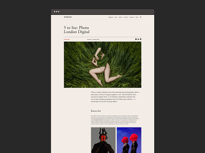 Aesthetica. Art and culture magazine art culture design magazine minimal ui ux онлайн журнал эстетика