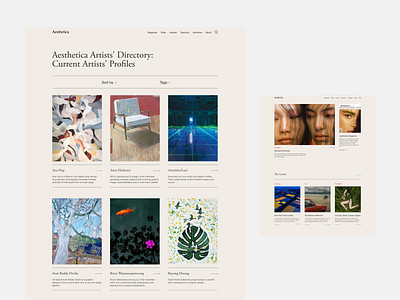 Aesthetica. Art and culture magazine art art magazine culture minimal ui ux web design