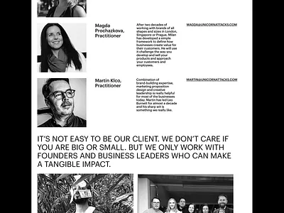 UNICORN ATTACKS_contact page article basic black composition contact contact page design landing page product design simple type typeface typography ui uiux ux web webdesign