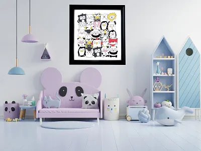 Nursery print art design illustration illustrator photoshop