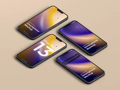 Phone 13 Pro Max Mockup abstract apple clean device display iphone iphone 13 iphone 13 pro iphone 13 pro max laptop mac macbook mockup phone phone mockup realistic screen simple smartphone theme