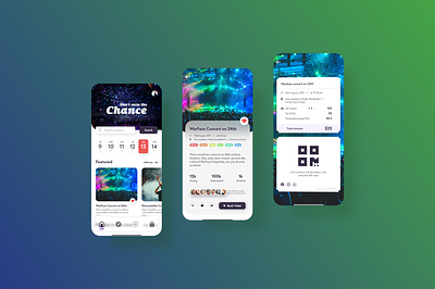 Music Concert Booking - Conceptual App app branding design ui ux