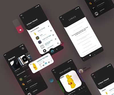Rico - Music Player App Ui Design app design design app mobile app mobile app design music app player ui ux