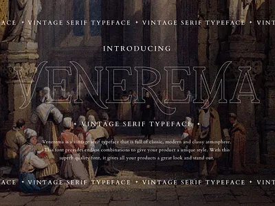 Venerema Vintage Premium Font advertisement branding brush business display fashion graffiti grunge instagram lettering logo modern font poster premium premium font premium fonts quote retro vintage wedding