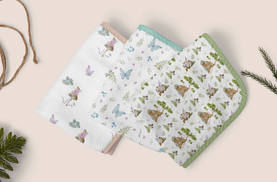 Watercolor illustration "Magic Forest" baby fonts background background fonts child fonts design hand drawn hand painted fonts illustration parrern pattern prints seamless pattern template fonts textile wall fonts watercolor fonts