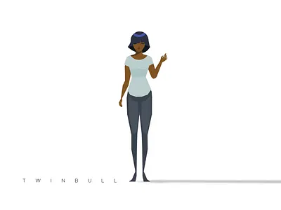 Hi. ae character design illustration motion twinbull