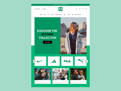 Deichmann UI/UX Re-Design clothing design green ui ux website