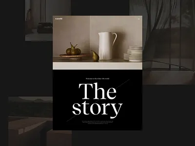 m.vertigo | The Story animation motion poster typography ui ux video web website