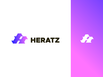 heratz logo brand branding design graphic design heart heratz logo illustration logo logo design logo mark minimal modern ui