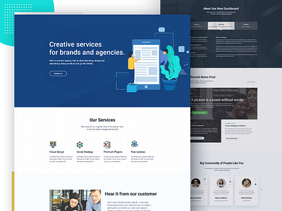 Startup & SaaS Landing Page agency business template creative theme mockup multipurpose theme psd saas trending ui design