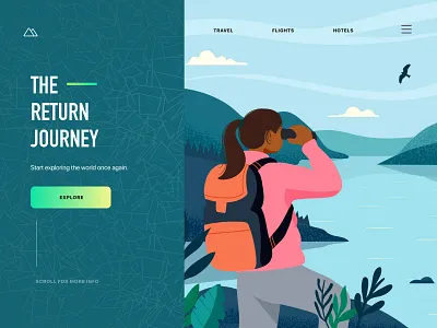 Explore the world adobe xd experience explore figma fonts illustration journey landing page leisure mobile ui screen design sketch tour tourism travel typography ui ui design ux web design