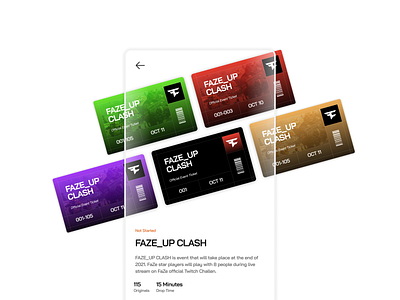 NFT Esports Marketplace clean design digital esports flat gaming glass material ui ux