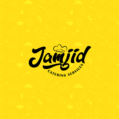 Jamjid Catering Services design logo typography