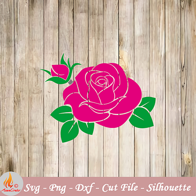 Rose cricut png svg