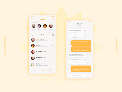 UI Design · Chat App app chat design ui