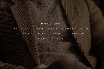 Preston - Classy All-caps Sans branding creative market design font graphic design logo logo design sans type design typeface typography