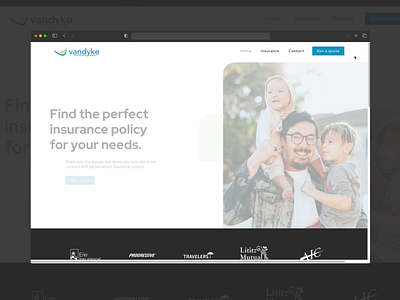 Insurance Agency Website - New Project animation insurance agency ui web design web development webflow