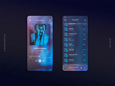 UI Design · Audio Streaming App app design ui