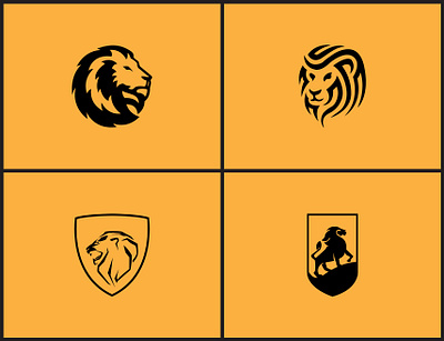 LionHead design illustration logo vector