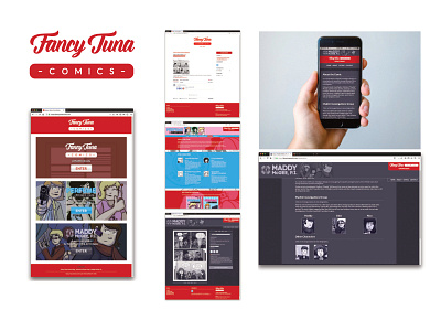 Fancy Tuna Comics Multisite logo ui web design