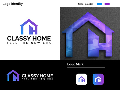 Home logo design with initials brand identity commercial custom logo home home buyer house logo logo logo design minimal msmcreation real estate realestate logo residencial