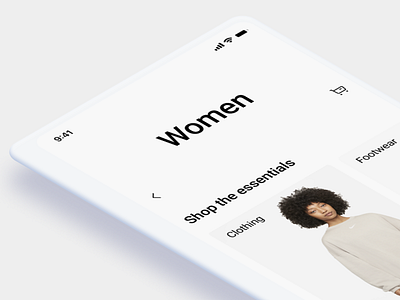 Fashion App clothes clothing design e commerce fashion fashion app minimalist mobile app model nike online store shop shopping store style stylist ui ui design ux woman fashion