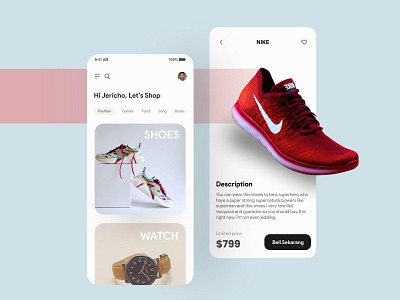 E-Commerce Application Concept clean ui dailyui design e commerce e commerce graphic design marketplace minimalism mobile design ui user interface design whitespace