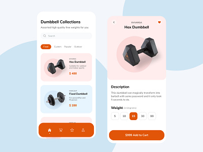 Sport Store App Concept 3d daily 100 challenge dailyui design dumbbell ecommerce gym sport sport store ui user interface design ux website design