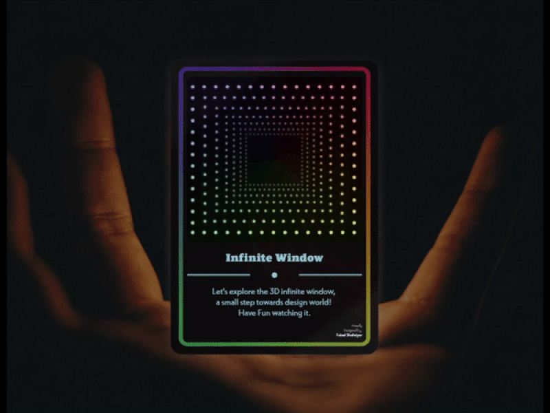 Infinite Window - 3D Animation app branding design icon illustration logo typography ui ux vector