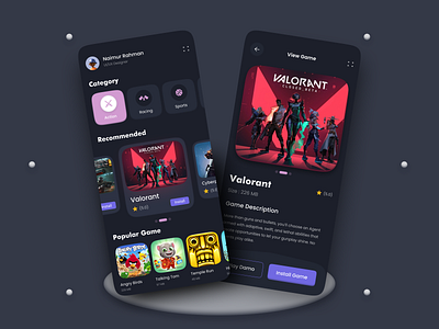 Game Store App 3d 3d art app clean clean ui game game app game ui gamer games gamestore mobile store store app ui ux