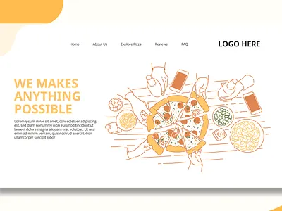 Slice Of Pizza - Landing Page app branding design graphic design illustration interface multipurpose pizza purpose restaurant slice slice pizza ui ui design ux ux design web web development web maintance website