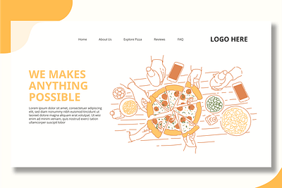 Slice Of Pizza - Landing Page app branding design graphic design illustration interface multipurpose pizza purpose restaurant slice slice pizza ui ui design ux ux design web web development web maintance website