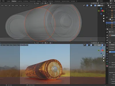 Wooden battery 3D for an article on new energy sources aa art blender design ecology energy fantasy illustration minimalism modelling render science