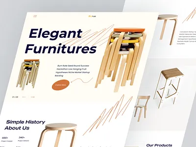 Furniture Landing page design 3d branding clean design clean furniture furniture furniture landing page furniture shop furniture store furniture webpage furniture website graphic design interior design landing page luxury store minimal design popular design trending design website