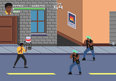 Streets Of Brace 2d kidando pixelart streets of rage