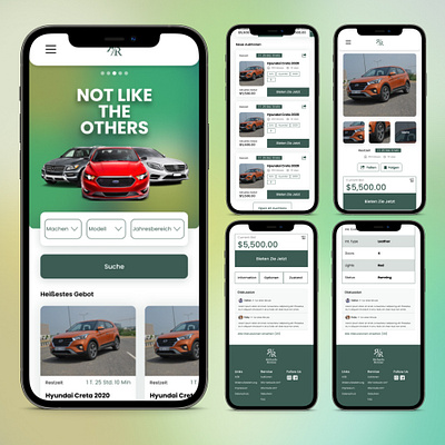 UI Design For Online Car Auction app branding design graphic design mobile app mobile app design mobile ui product design ui ui design ux ux design