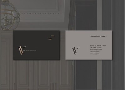 VVD design studio branding business card design studio identity interior v