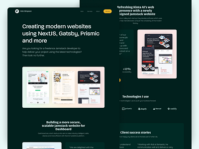 Rob Simpson Home casestudy portfolio portfoliowebsite work