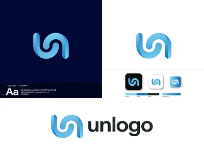 un Logo Design branding font font logo identity design lettering logo