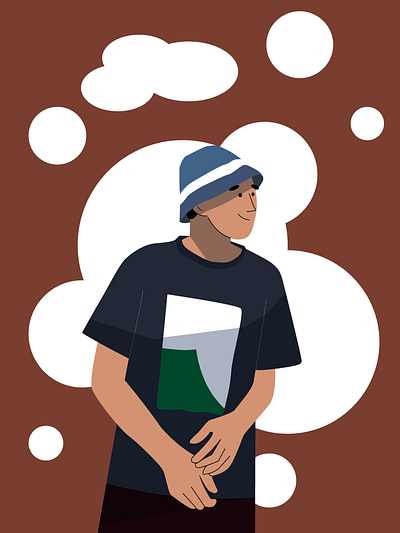 Hat. design flat character graphic design illustration